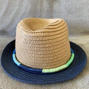 Toddler Boy's Straw Fedora